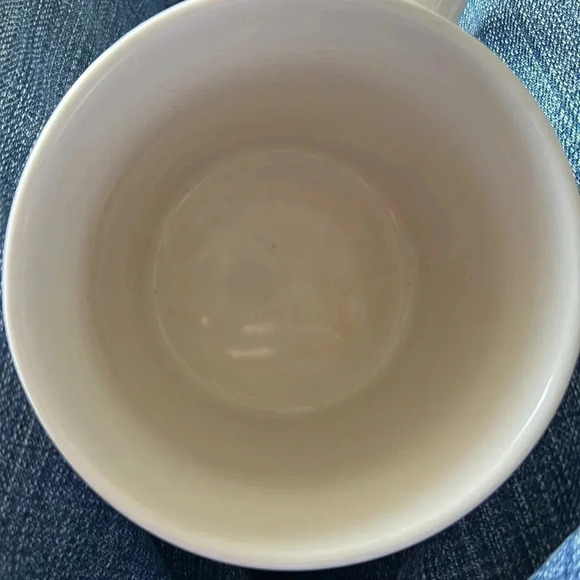 Modern Expressions Monogram Golden C Coffee Tea Soup Mug Turquoise White - Picture 6 of 11